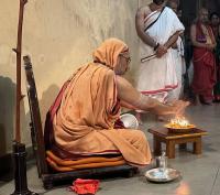 H.H. Swamiji's visit to Shri Idagunji Maha Ganapati Yakshagana Mandali, Keremane (3 Feb 2023)